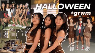 GRWM FOR HALLOWEEN w/ friends + VLOG