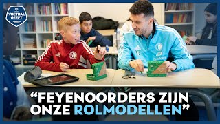 Feyenoord speler Idrissi loopt een dagje mee op de school van Donevan | VOETBAL GEEFT ❤️🤍