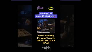 Prince recording Partyman for his Batman album (1989) 💿