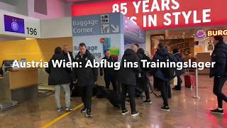 Austria Wien auf dem Weg ins Winter-Trainingslager