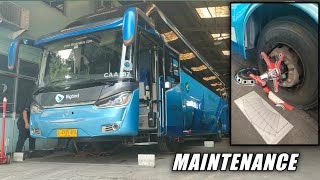 Kegiatan Bengkel Big Bird Persiapan Lebaran 2023 || Perawatan Bus Big Bird