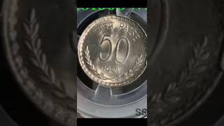 1980 FIFTY paisa value 3000/#@ mint kalkata rare coin #@ sorts video youtube #@