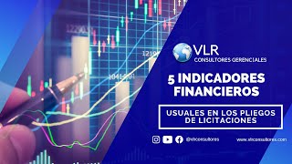 5 Indicadores Financieros Usuales en Los Pliegos de LICITACIONES