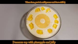 Pineapple Delight recipe |Easy and quick dessert recipe| #Ramadanspecial