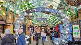 London Walk - Huge Crowds come to enjoy Christmas Celebrations in COVENT GARDEN and SEVEN DIALS