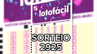 Resultado Lotofácil 2925 - 09/10/2023