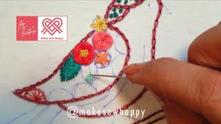 آموزش گلدوزی مقدماتی قسمت چهارم❤how to Embroidery