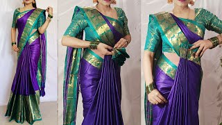 How to make pleats Perfectly n easy/Saree Draping gor biggners/Saree kaise pehne