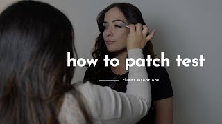 how to patch test for lash extensions!