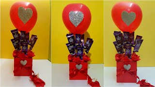 DIY CHOCOLATE Bouquet | Valentine's Gift | Balloon Bouquet Tutorial| Hot Air Balloon Choco Bouquet