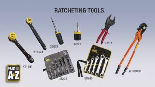 Klein A to Z - ratcheting tools