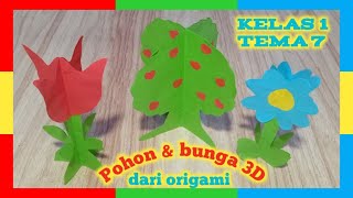 Cara membuat pohon dari kertas origami