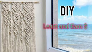 💥#EP10 | Learn How To Make A Stylish Macrame Wall Hanging In 2024! Easy Step-by-step Tutorial 🧶