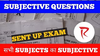 Sent up exam Subjective Question Answer 2023 All Subjects|sent up exam 2023 Subjective Question Bseb