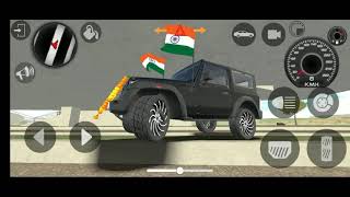 Indian car riding game black Thar video 😱😱😱 Thar off roading video 💯😱😱😱#shortvideo #video