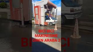 BICI BICI MAKİNESİNE GİREN ARABA 2 #automobile #travel #detailing