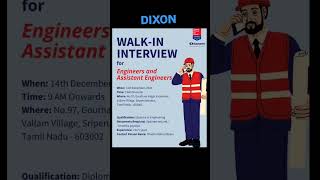 #dixontechnology#hiring#latest#job#chennai#noida#electronics#manufacturing#ems#jobsearch#jobseekers