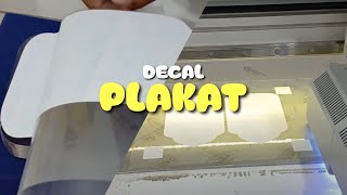 Kreasi Plakat Pakai Sticker Transparan Mirror RONIta