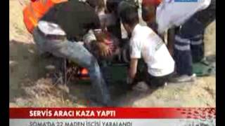 Soma'da Maden Servisi kazası TRT HABER'de...