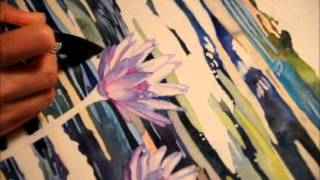 How to Paint a Waterlily Watercolor Demo Part 7 | Watercolour Painting