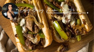 Easy beef rib eye sandwhich recipe for the busy mom