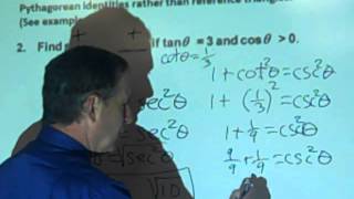 Using Pythagorean Identities to Find Trigonometric Ratios