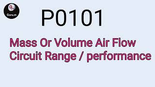 how do i fix code po101? | maf sensor