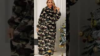 Camouflage Hooded Teddy Night Dress