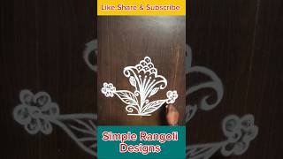 Small Cute Rangoli Designs | Simple Flower Kolam | Short muggulu | Short Rangoli Kolam #kolam