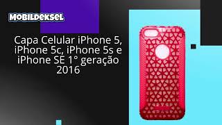 Capa Celular iPhone 5, iPhone 5c, iPhone 5s e iPhone SE 1 geração 2016 VERMELHO