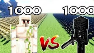 120 Wither Skeleton Vs 30 Iron Golem In Minecraft |