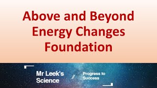 Energy Changes Foundation Above and Beyond