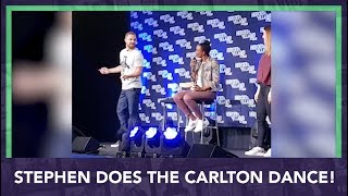 Heroes & Villains Fan Fest - Stephen Amell dancing the Carlton dance