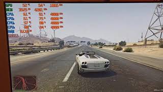 i3 9100F + GTX1660 CPU TEST GTA5 720P