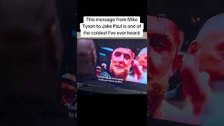 Mike Tyson's message to Jake Paul is one of the coldest I’ve ever heard #miketyson #jakepaul #boxing