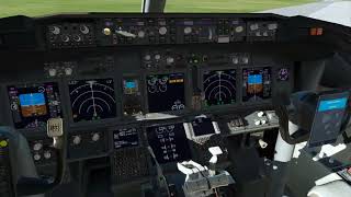 X-Plane 12 VR virtual reality Boeing 737 ZIBO MOD check list from cold & dark