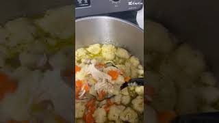 Chicken Stew and Dumplings! #cook #food #eat #chicken #veggies #yummy #delicious