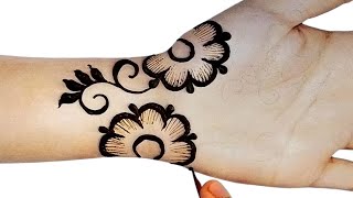 Simple mehndi design 2024 | Beautiful front hand mehndi design| mehndi designs |