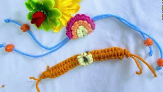 // RAKHI SPECIAL //  Macrame rakhi tutorial _latest design