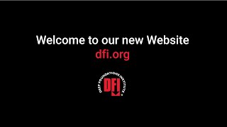 Welcome to our new Website dfi.org