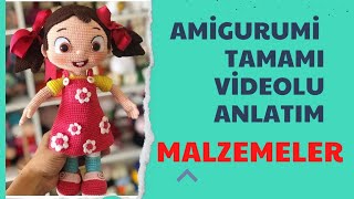 Amigurumi Çiçek Elbiseli Bebek Malzemeler