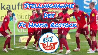 Stellungnahme des FC Hansa Rostock #2bundesliga #Flitzer #platzsturm