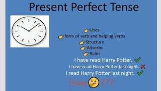 Present Perfect Tense /English grammar /English tenses/English tutorial