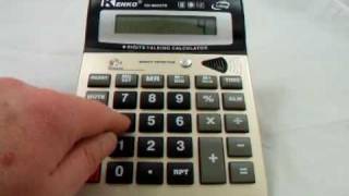 CALCULADORA KENKO Que Habla y detector de dinero falso