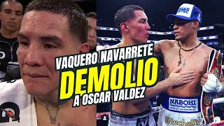 VAQUERO Navarrete NOQUEA a OSCAR VALDEZ 2 Lo mando 3 veces a la LONA EDDY REYNOSO NO SUPO QUE HACER