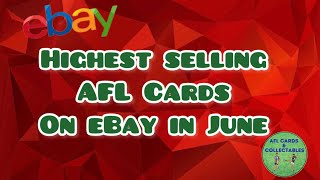 Highest Selling AFL Cards #afl #aflcards #afl2024 #ebay #sales