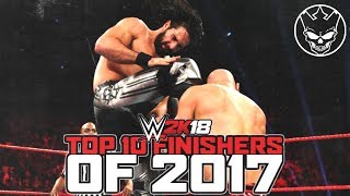 WWE 2K18 | TOP 10s | TOP 10 FINISHERS OF 2017