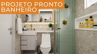 Banheiro Social Planejado - Apartamento Compacto│516