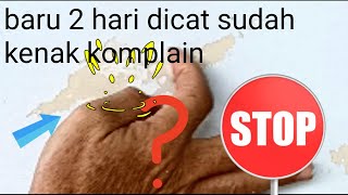 akibat cat lama ditimpa cat baru pemborong merugi