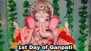 GANPATI STHAPANA | GANPATI DECORATION SHOPPING | DUPER KA KHANA | GANPATI AARTI | GANPATI AAGMAN